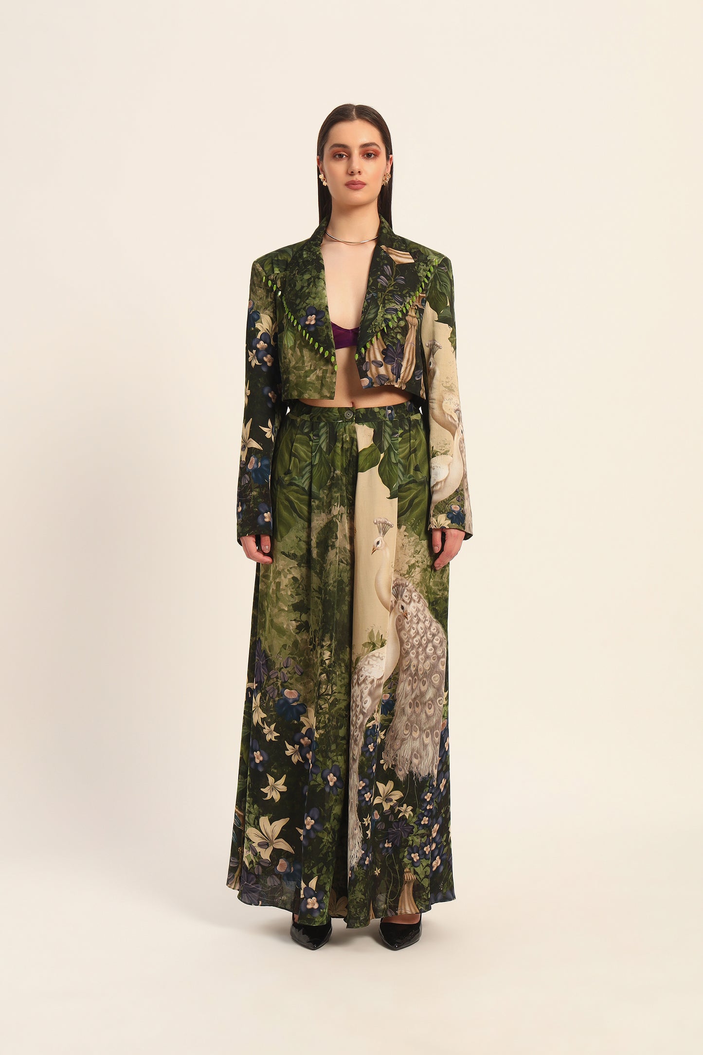 Mrunal Cropped blazer and pants set
