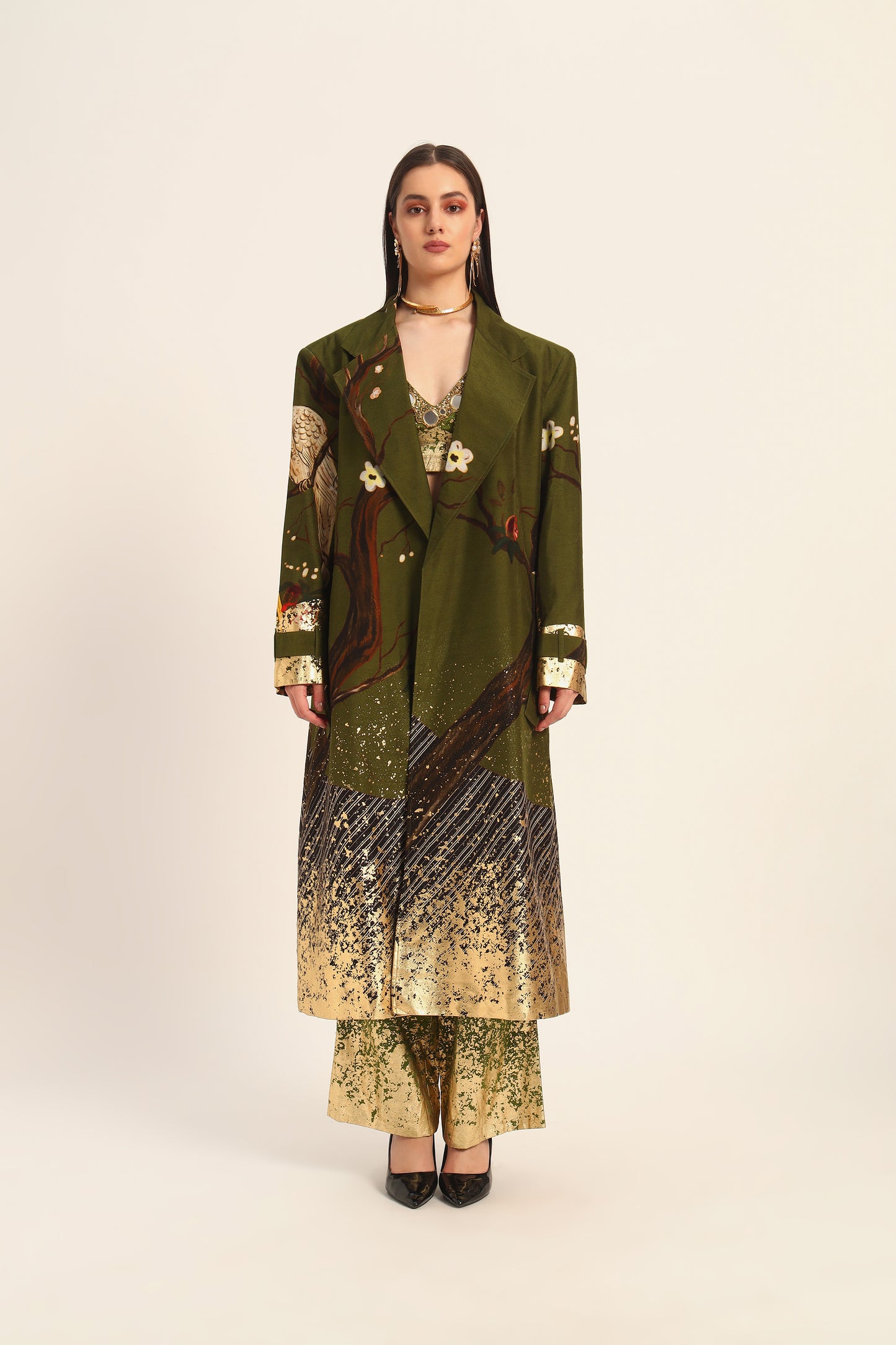 Miko Green Overcoat