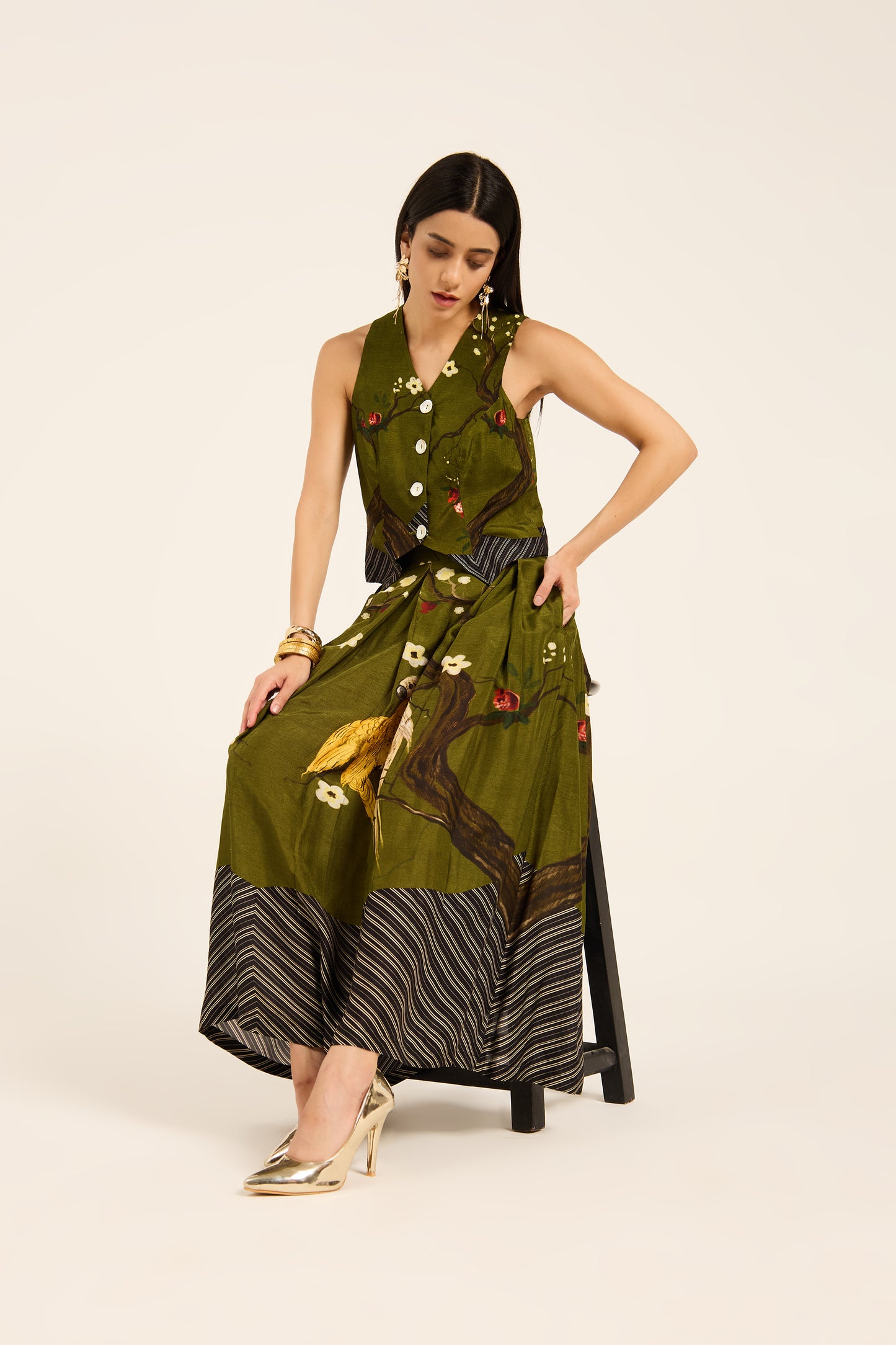 Miko waistcoat and skirt set