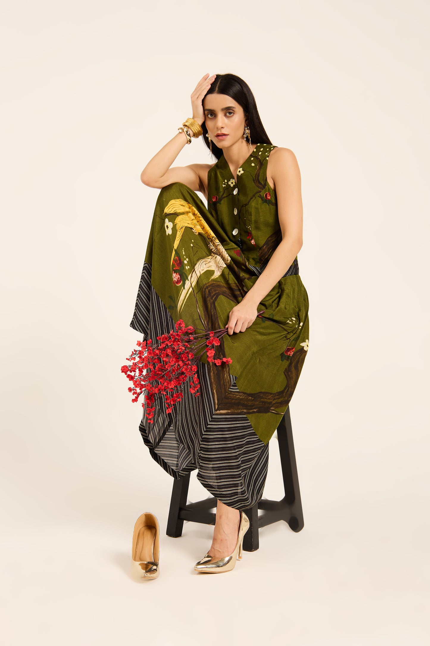 Miko waistcoat and skirt set