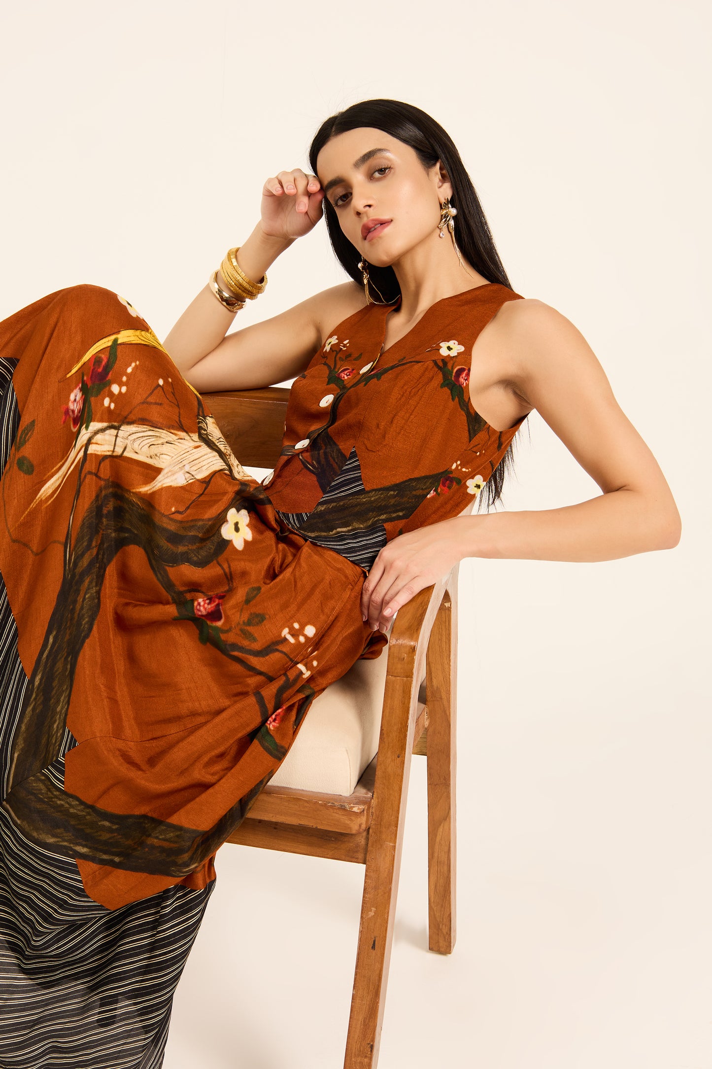 Misora waistcoat and skirt set