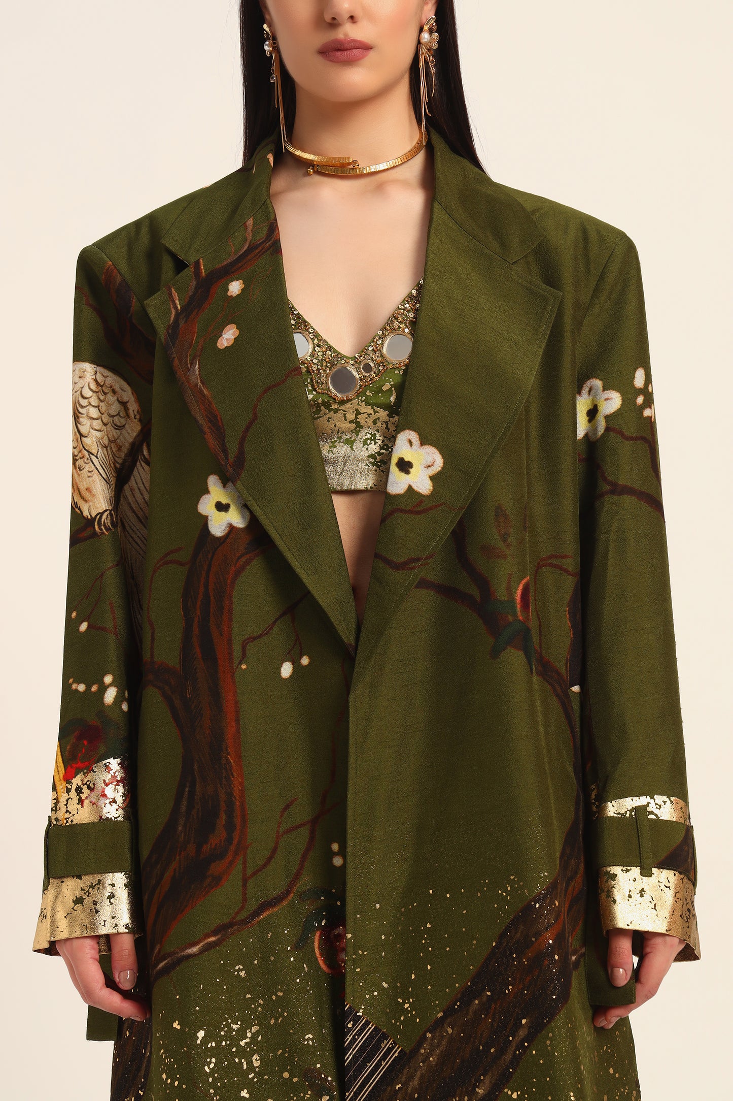 Miko Green Overcoat