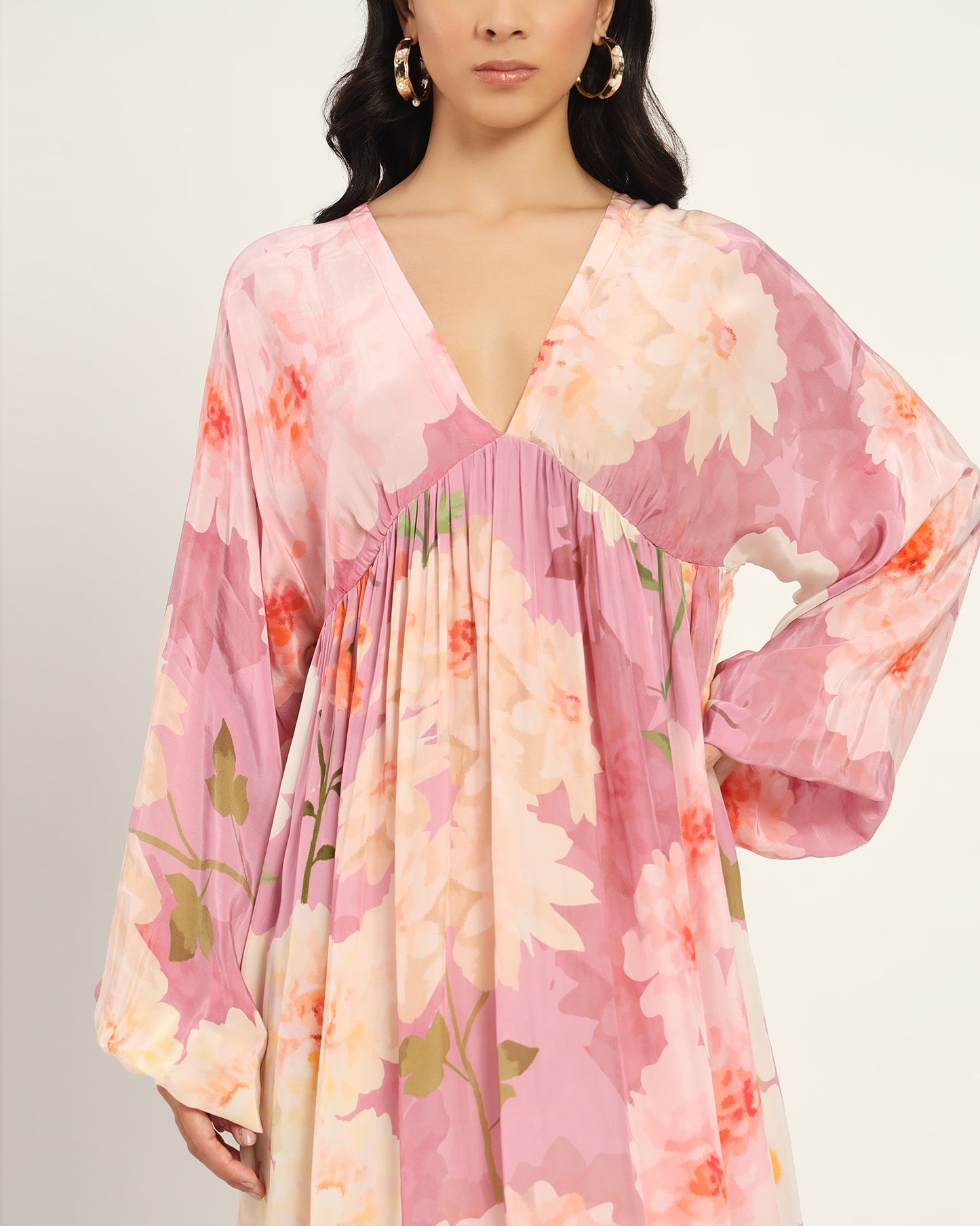 Pastel Pink floral floral dress