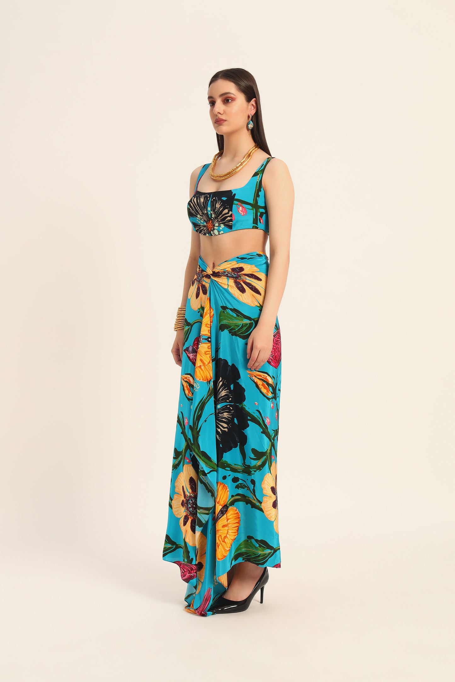 Yoko Top and draped skirt