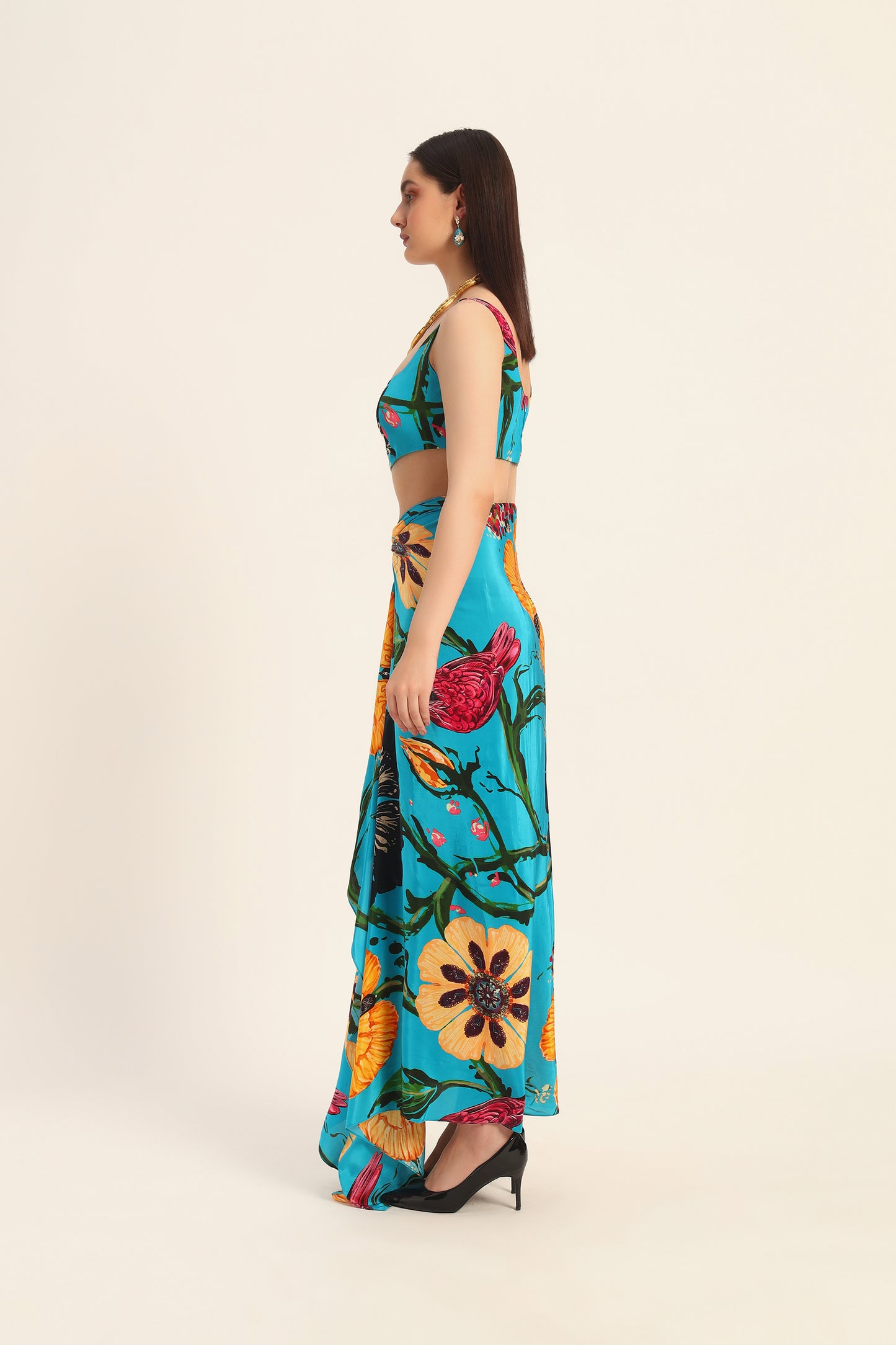 Yoko Top and draped skirt