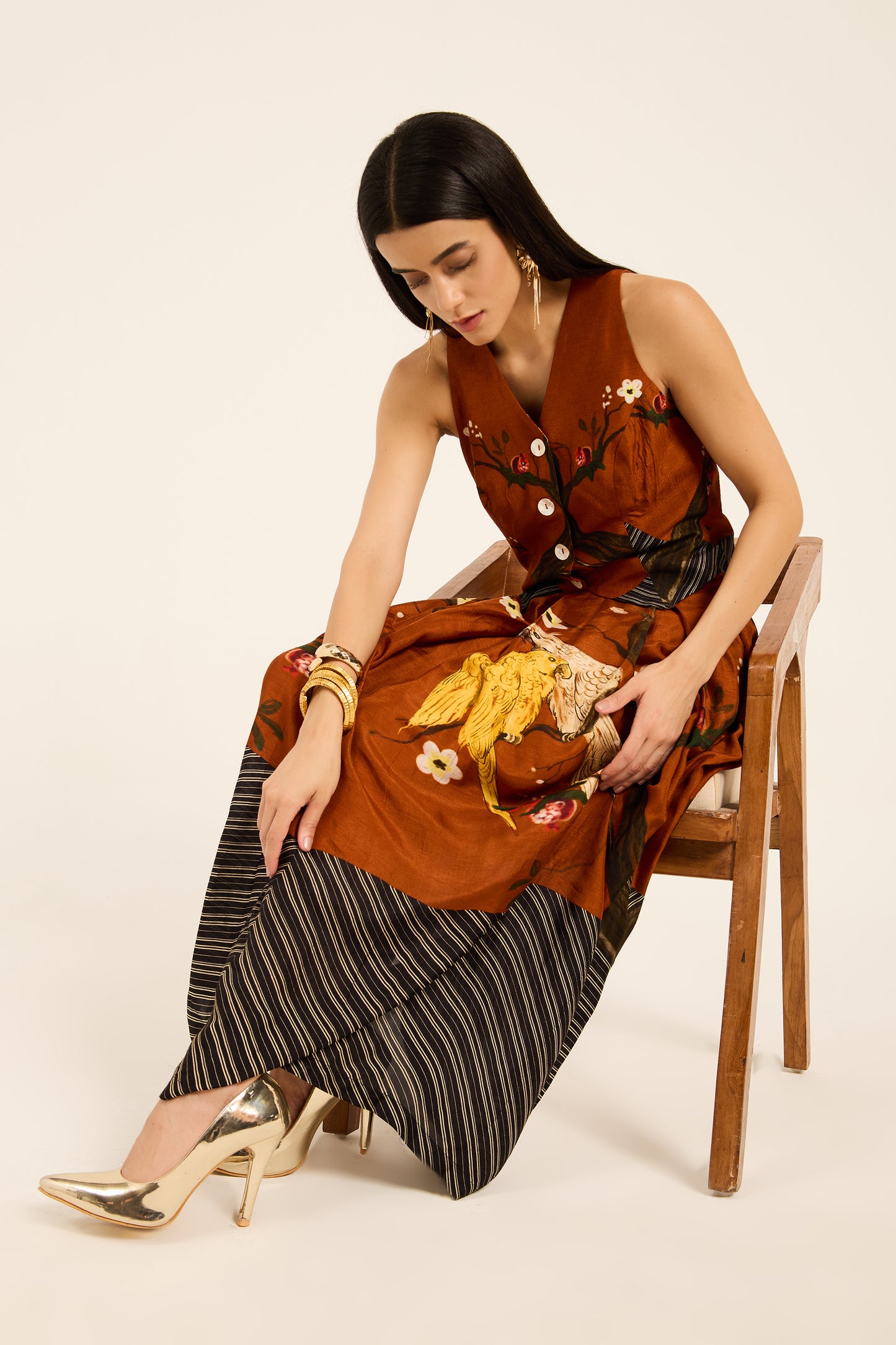 Misora waistcoat and skirt set
