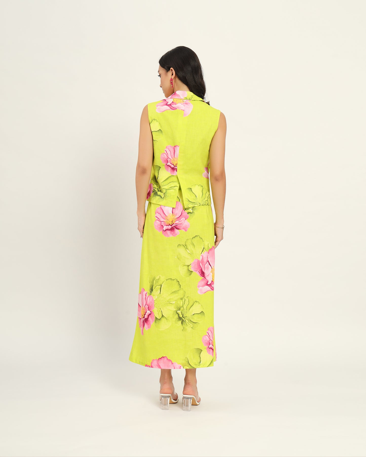 Tsubaki waistcoat and skirt set