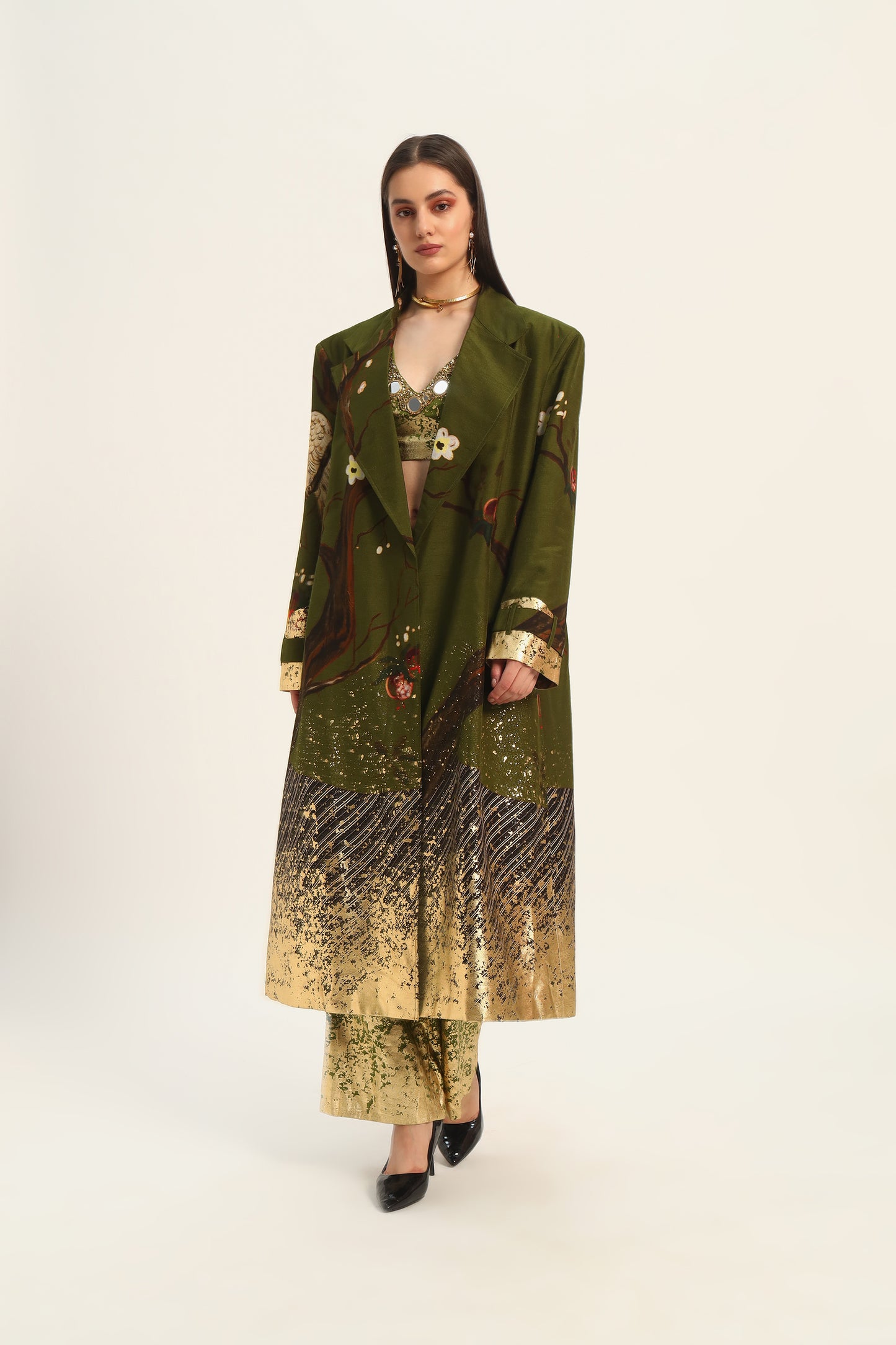 Miko Green Overcoat