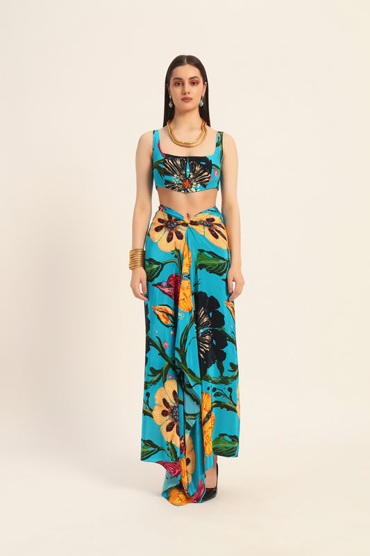 Yoko Top and draped skirt