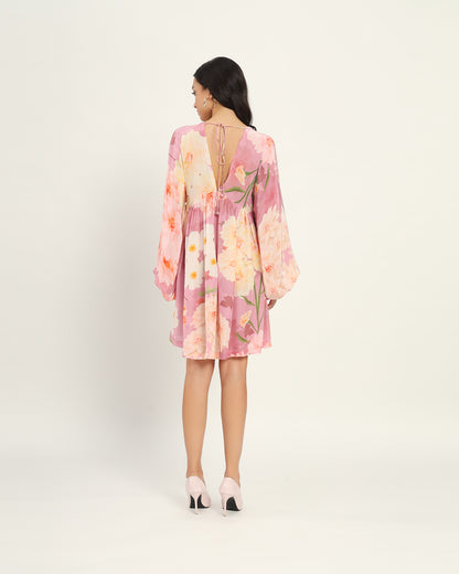 Pastel Pink floral floral dress
