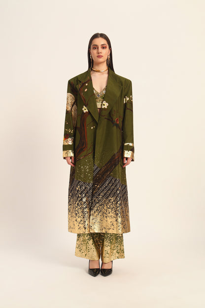 Miko Green Overcoat