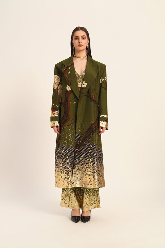 Miko Green Overcoat