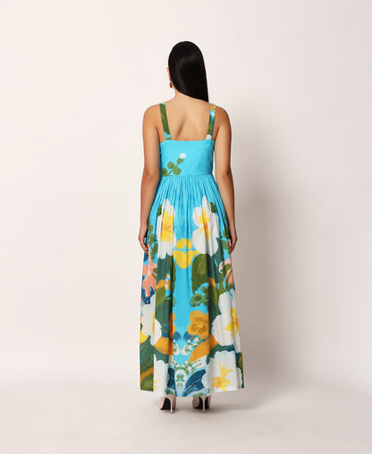 Kosumosu blue dress