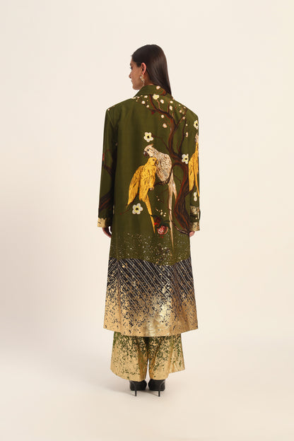Miko Green Overcoat