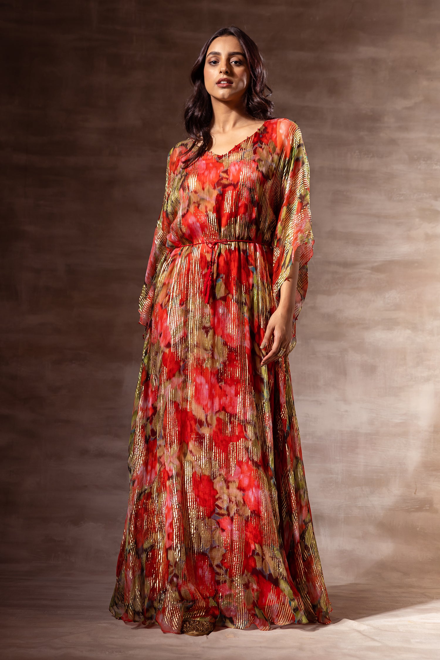 Red Ruhr Red Rose Kaftaan Dress – Ruhr India
