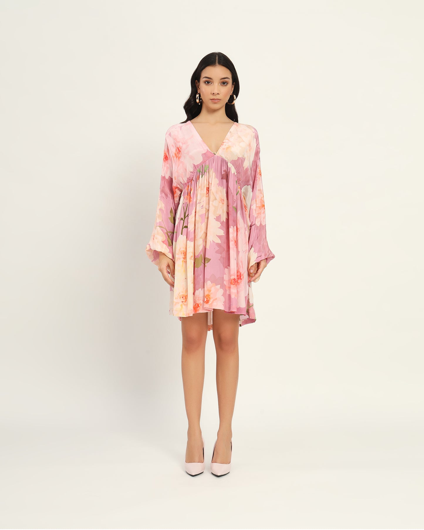 Pastel Pink floral floral dress
