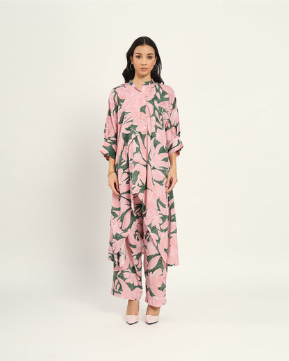 Multicolour Green Floral Kurta set