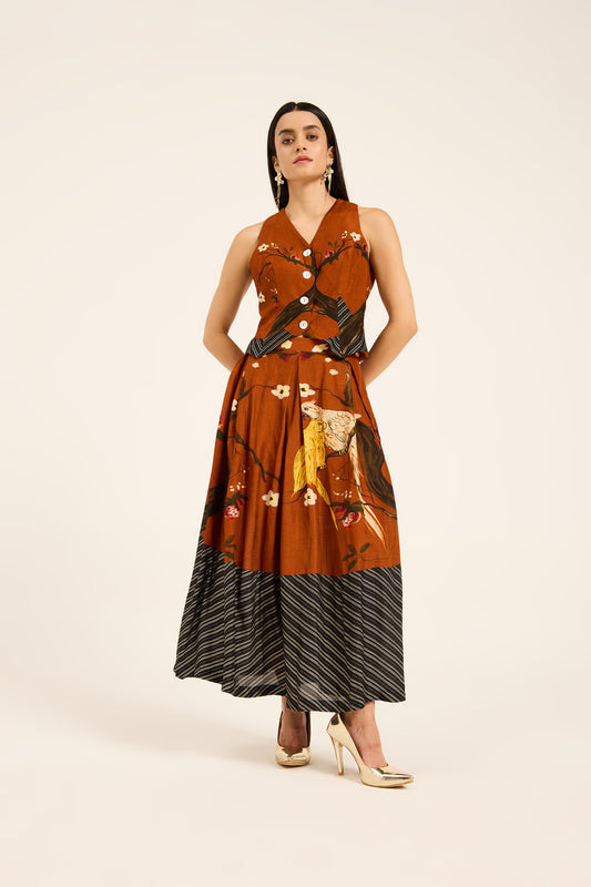Misora waistcoat and skirt set