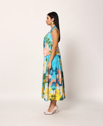 Kosumosu waistcoat and skirt set