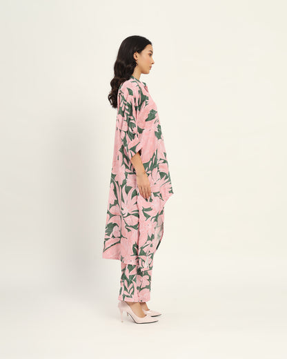 Multicolour Green Floral Kurta set