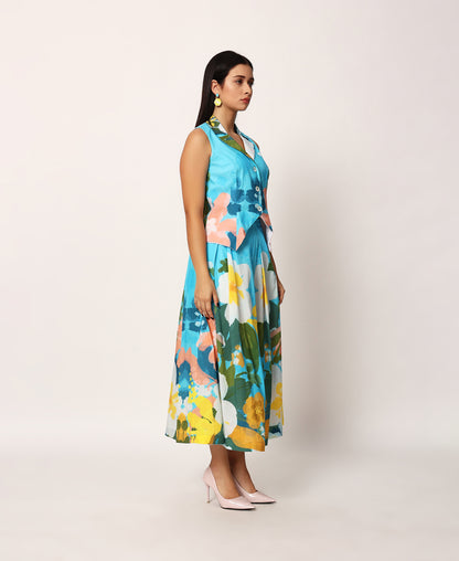 Kosumosu waistcoat and skirt set