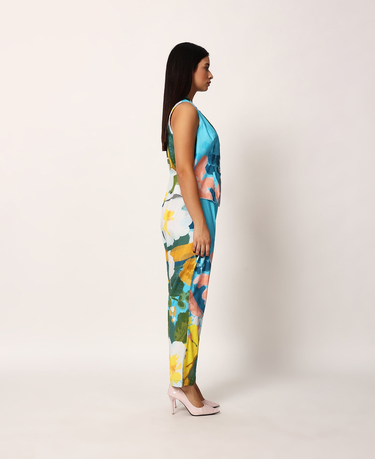 Kosumosu blue waistcoat set