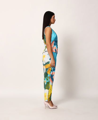 Kosumosu blue waistcoat set
