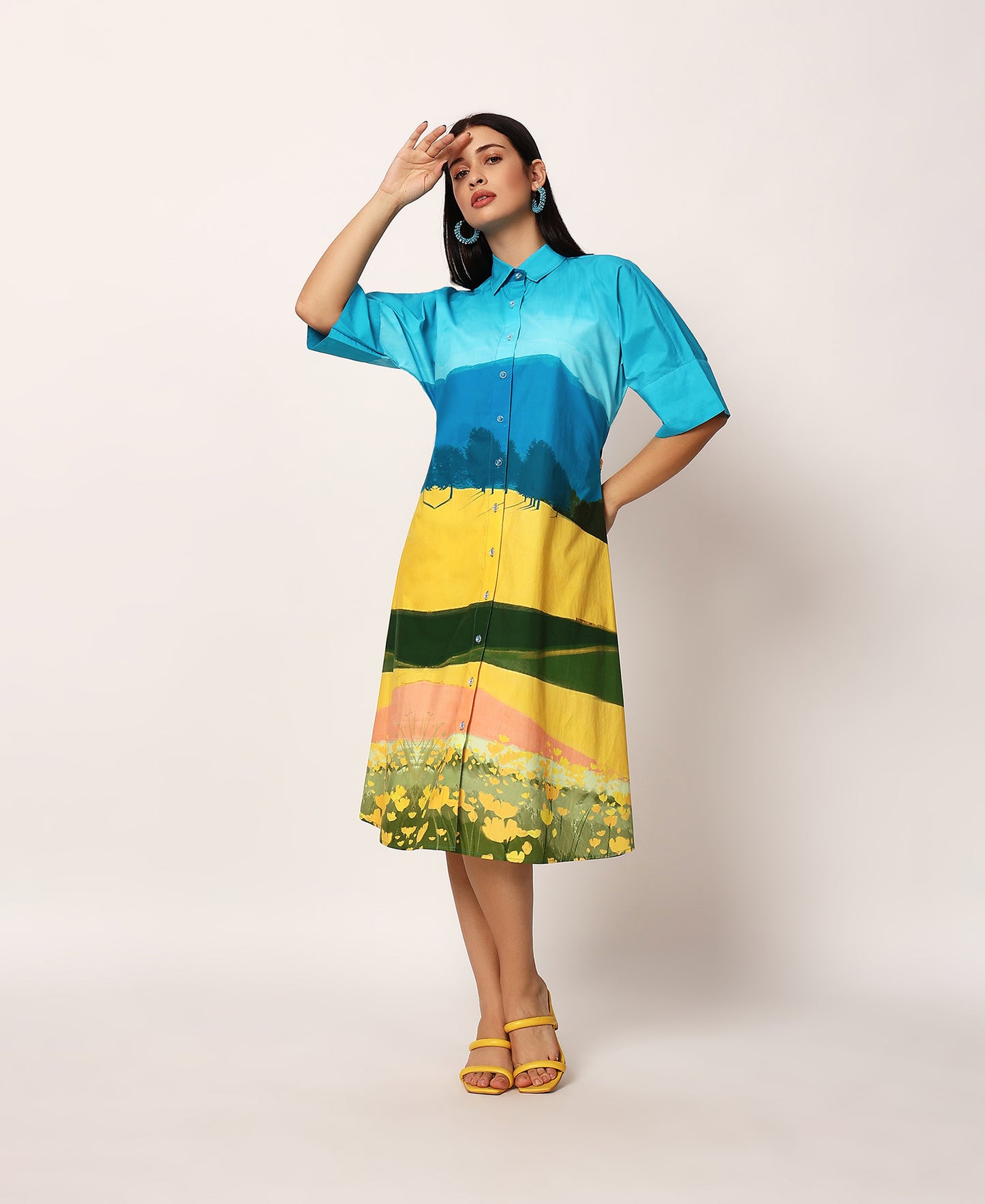 Fuji shirt dress