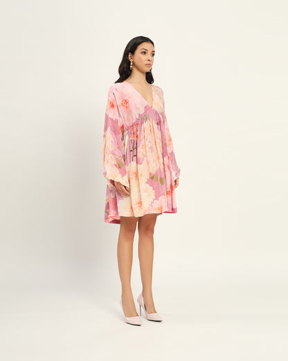 Pastel Pink floral floral dress
