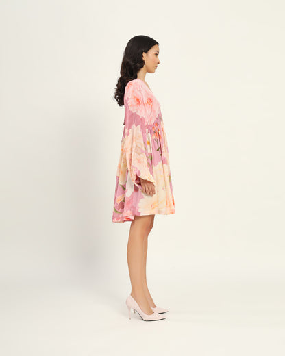 Pastel Pink floral floral dress