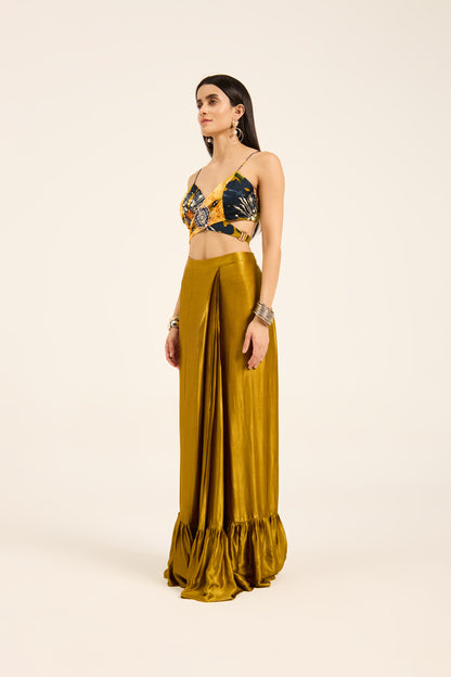 Emma Top, cape and draped skirt