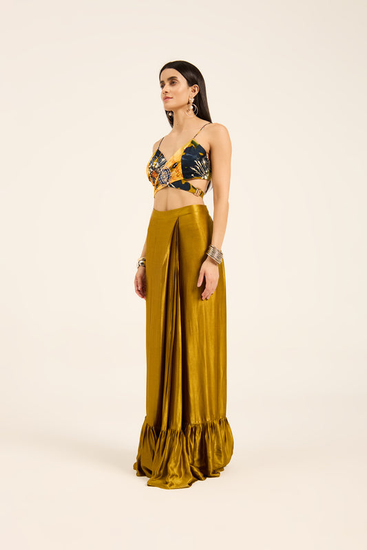 Emma Top, cape and draped skirt