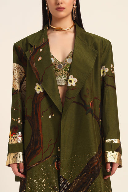 Miko Green Overcoat