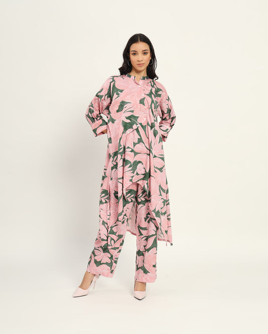 Multicolour Green Floral Kurta set