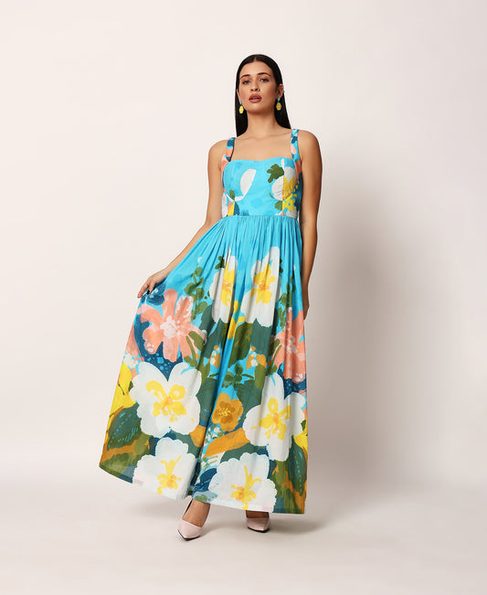 Kosumosu blue dress