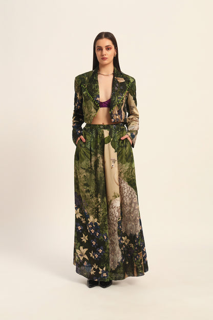 Mrunal Cropped blazer and pants set