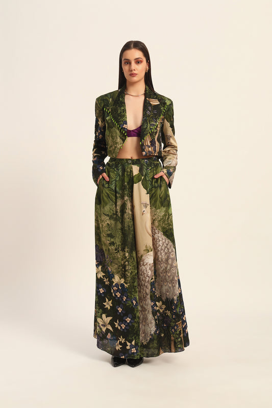 Mrunal Cropped blazer and pants set