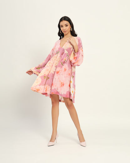 Pastel Pink floral floral dress