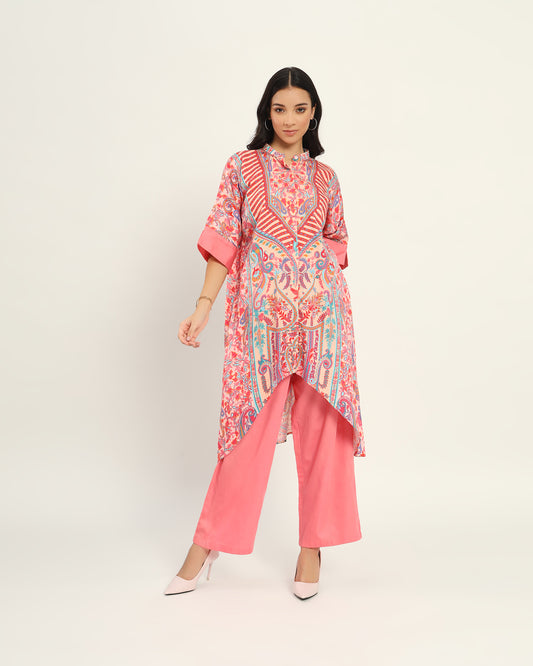Multicolour floral Paisley Kurta set