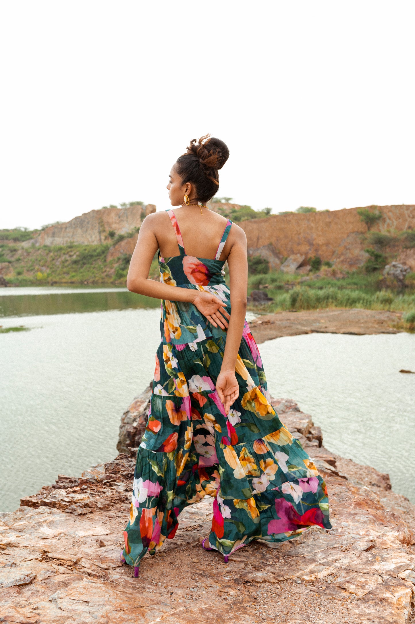 Green Orchid Tiered Dress