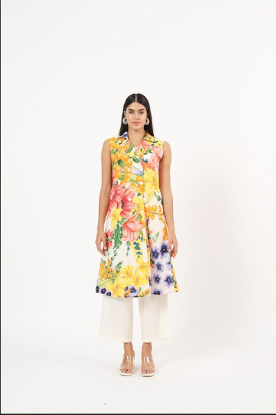 Keiko white blazer dress