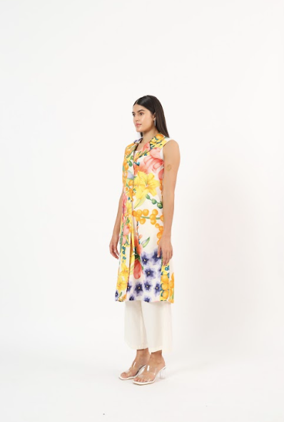 Keiko white blazer dress