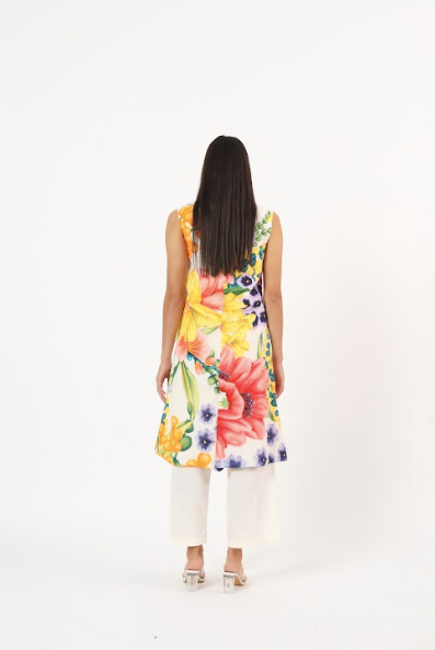 Keiko white blazer dress