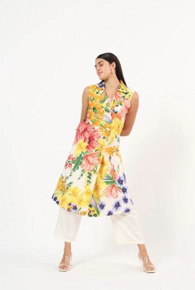 Keiko white blazer dress